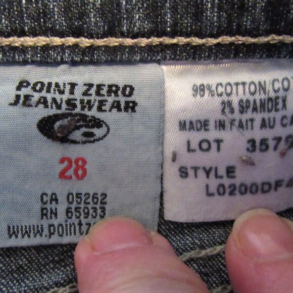 VINTAGE POINT ZERO BLUE JEANS CLASSIC STYLE STRAIGHT LEG - Picture 5 of 5